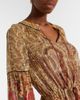Valentino Valentino Paisley feather-trimmed silk-blend blouse - 4