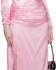 Valentino Valentino Pink Crepe Satin Midi Dress - 4