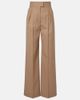 Valentino Valentino Pinstripe pleated wool wide-leg pants - 1