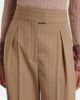 Valentino Valentino Pinstripe pleated wool wide-leg pants - 3