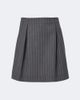 Valentino Valentino Pinstripe virgin wool miniskirt - 1