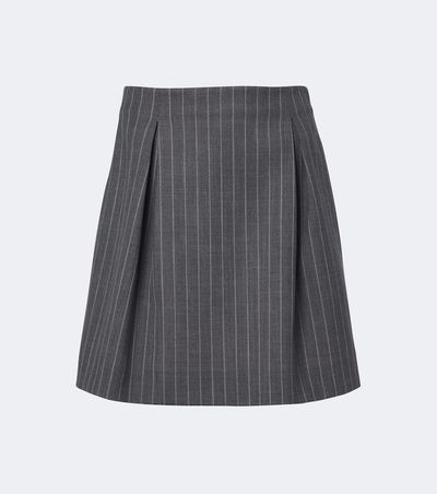 Valentino Valentino Pinstripe virgin wool miniskirt
