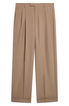 Valentino Valentino Pleated Virgin Wool Trousers