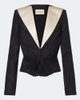 Valentino Valentino Plissé silk taffeta blazer - 1