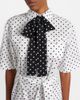 Valentino Valentino Polka-dot cotton poplin midi dress - 3