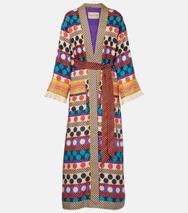 Valentino Valentino Polka-dot silk beach cover-up