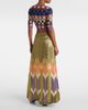Valentino Valentino Printed silk-blend wide-leg pants - 3