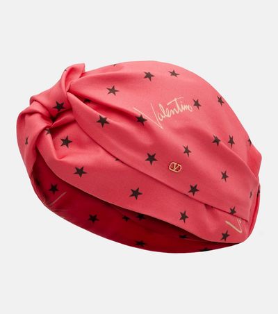 Valentino Valentino Printed silk twill headband
