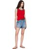 Valentino Valentino Red Knit Cotton VLogo Tank Top - 4