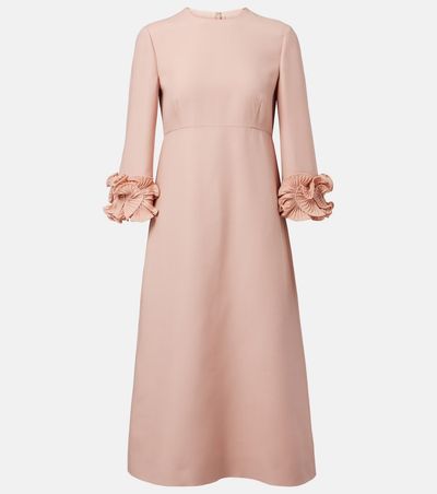 Valentino Valentino Ruffled Crêpe Couture midi dress