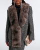 Valentino Valentino Shearling-trimmed wool-blend bouclé blazer - 2
