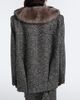 Valentino Valentino Shearling-trimmed wool-blend bouclé blazer - 5