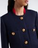 Valentino Valentino Shearling-trimmed wool-blend tweed jacket - 3