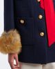 Valentino Valentino Shearling-trimmed wool-blend tweed jacket - 4