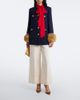 Valentino Valentino Shearling-trimmed wool-blend tweed jacket - 6