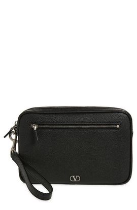 Valentino Valentino Signature VLOGO Zip Pouch