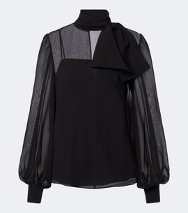 Valentino Valentino Silk-blend chiffon blouse