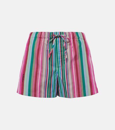 Valentino Valentino Striped cotton poplin shorts