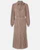 Valentino Valentino Striped tie-neck silk midi dress - 1