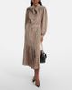 Valentino Valentino Striped tie-neck silk midi dress - 2