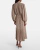 Valentino Valentino Striped tie-neck silk midi dress - 3