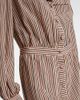 Valentino Valentino Striped tie-neck silk midi dress - 5