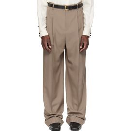 Valentino Valentino Taupe Wool Trousers