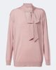 Valentino Valentino Tie-neck oversized wool sweater - 1