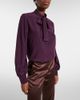Valentino Valentino Tie-neck silk crêpe de chine blouse - 2