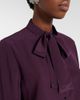 Valentino Valentino Tie-neck silk crêpe de chine blouse - 3