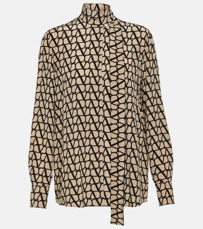 Valentino Valentino Toile Iconographe silk crêpe de chine blouse