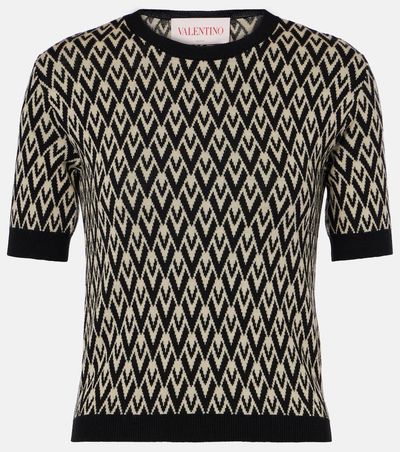 Valentino Valentino Toute La V virgin wool sweater