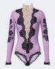 Valentino Valentino Turtleneck lace-trimmed bodysuit - 1