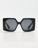 Valentino Valentino Vain Bold Sunglasses Black-Black-Grey One - 2