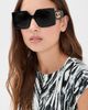 Valentino Valentino Vain Bold Sunglasses Black-Black-Grey One - 3