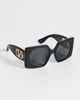 Valentino Valentino Vain Bold Sunglasses Black-Black-Grey One - 4