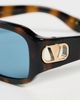 Valentino Valentino Vain Light Sunglasses Havana-Havana-Blue One - 5