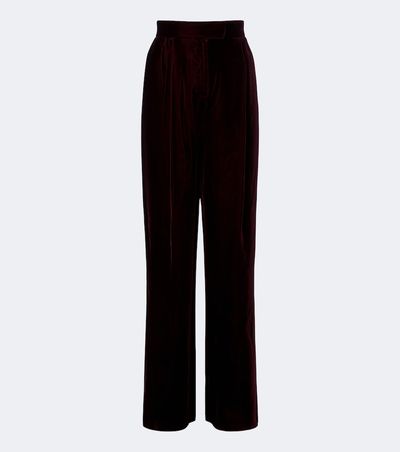 Valentino Valentino Velvet wide-leg pants