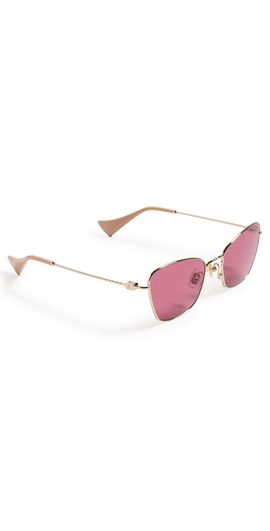 Valentino Valentino VG0063S Sunglasses Gold-Gold-Red One