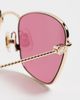 Valentino Valentino VG0063S Sunglasses Gold-Gold-Red One - 5