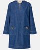 Valentino Valentino VGold chambray minidress - 1