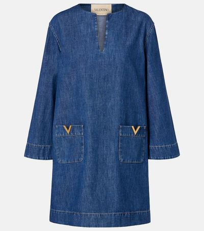 Valentino Valentino VGold chambray minidress