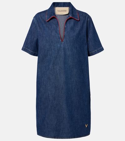 Valentino Valentino VGold denim midi dress