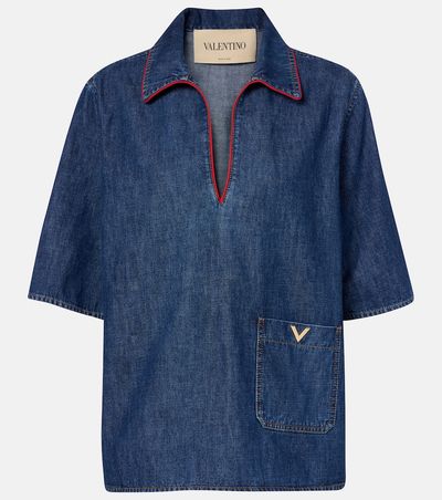 Valentino Valentino VGold denim top