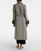Valentino Valentino VGold shearling-trimmed wool-blend coat - 3