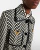 Valentino Valentino VGold shearling-trimmed wool-blend coat - 4