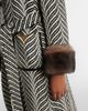 Valentino Valentino VGold shearling-trimmed wool-blend coat - 5