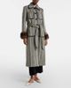 Valentino Valentino VGold shearling-trimmed wool-blend coat - 7