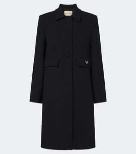 Valentino Valentino VGold virgin wool crêpe coat