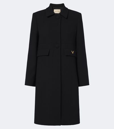 Valentino Valentino VGold virgin wool crêpe coat